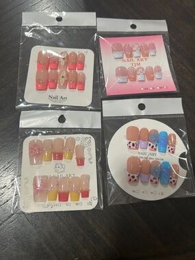 Nail Art Press-On Nails Set - Bundle